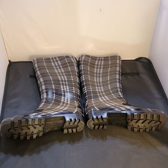 ASGARD WOMEN'S MID CALF RAIN PRINTED WATERPROOF RUBBER BOOTS - Picture 10 of 16